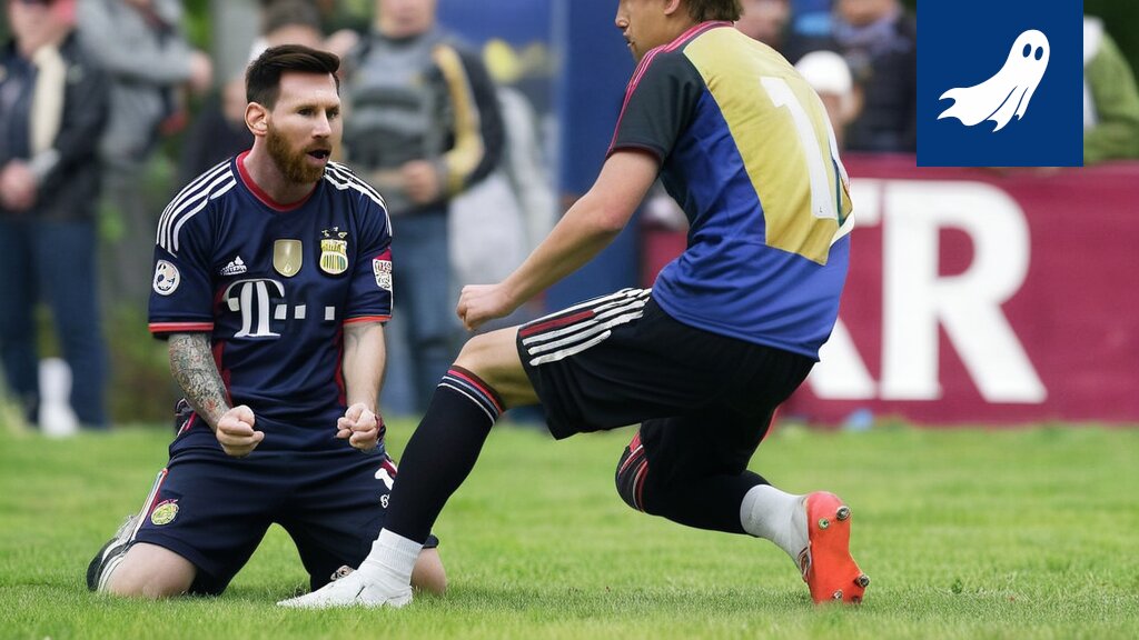 Lionel Messi hymyilee pörssikauppojen taustalla, symboloiden menestyksen laajentumista liiketoiminnaksi.