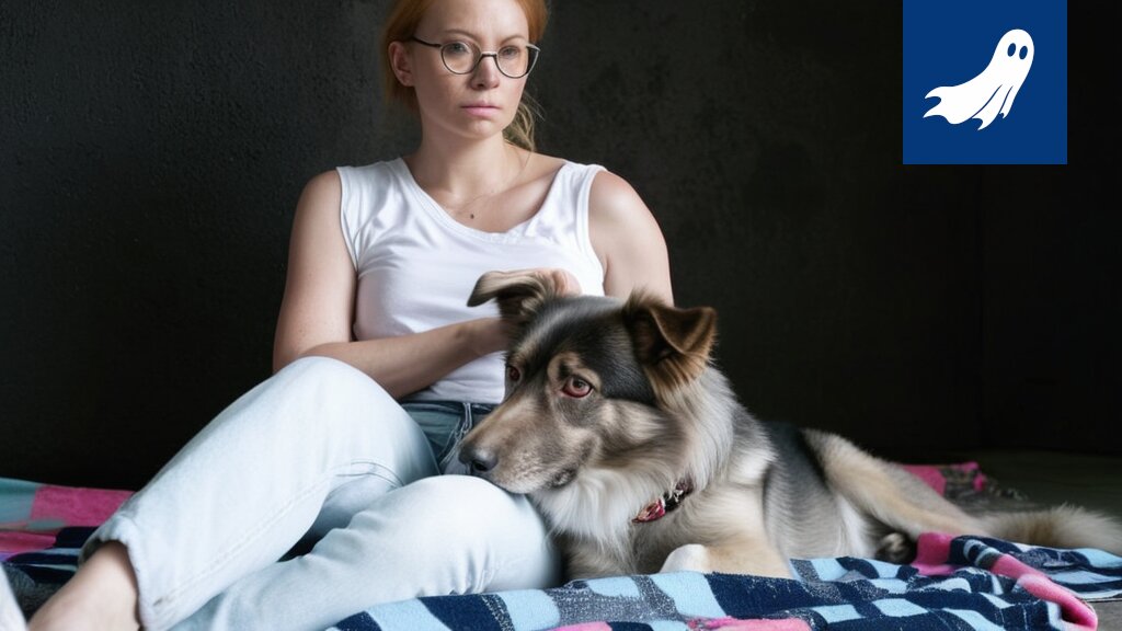 Rescuekoira Paavo poseeraa kuninkaallisessa asussa, symboloiden hänen suosiotaan Tampereella.