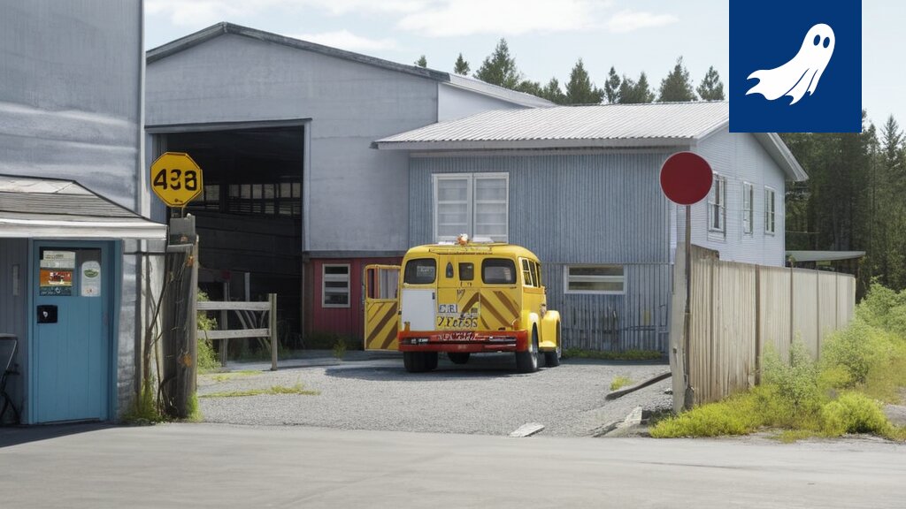 Ruostunut laskin, jota käytetään epätavallisena palontorjuntavälineenä Sastamalassa.