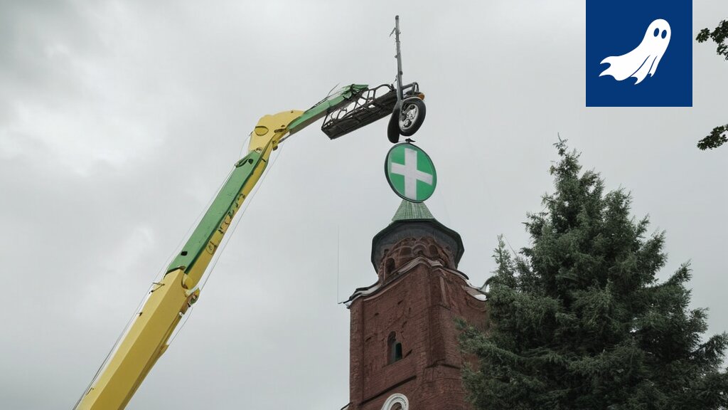 Savuaa torni Tampereen ortodoksisesta kirkosta, kun salamanisku laukaisi hallitsemattoman tilanteen.