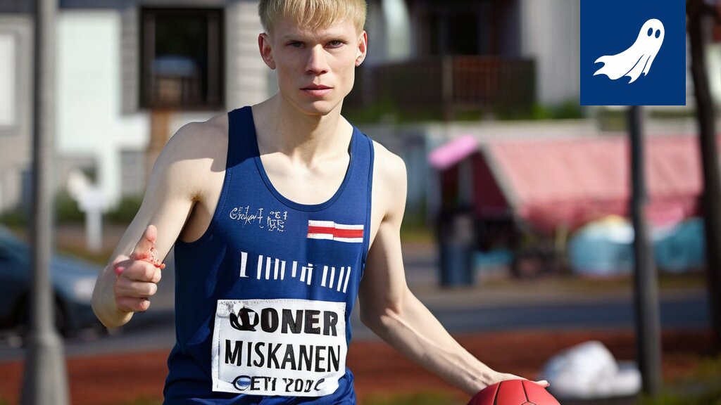 Pyry Heiskanen suorittamassa pituushyppyä Rietissä, Italia, saavuttaen ennätyksellisen tuloksen.