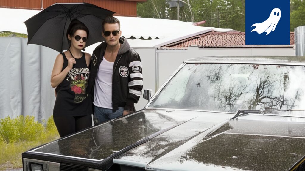 Harrasteautoja Siuron Cruisingissa, taustalla Knuutilan Kartano ja kesäinen maisema.