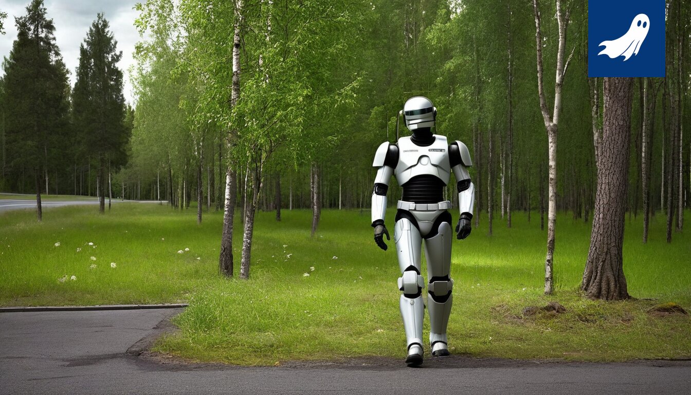 Robocop valvoo Spa-Francorchampsin rataa, symboloiden kilpailun muuttumista markkinavetoisemmaksi.