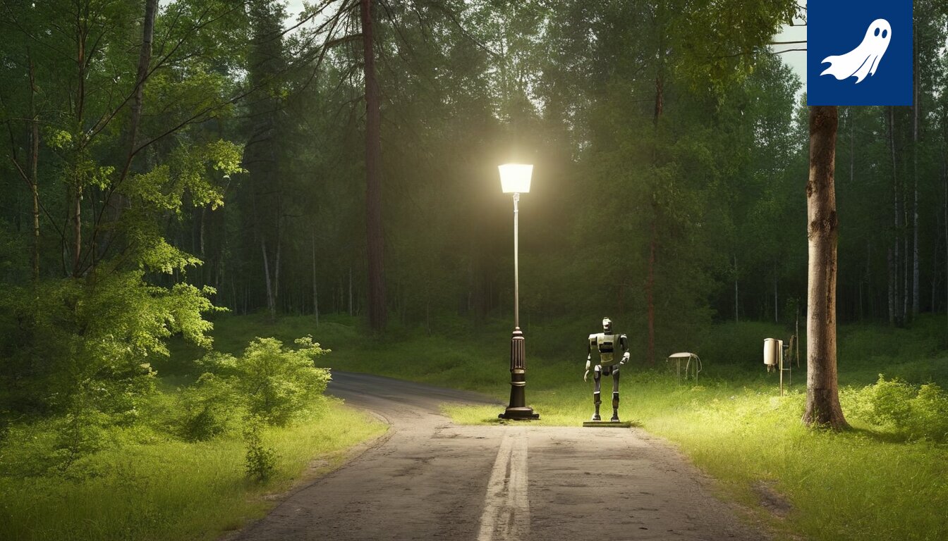 Robo-Eeva, Särkänniemen robottivalvontajärjestelmä, tunnistaa John Legendin virheellisesti laitteeksi huvipuistossa.
