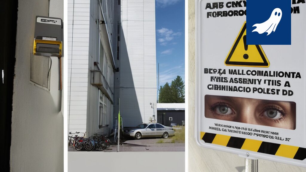Digitaalinen kuva Kalevan opiskelija-asuntoalueesta, jossa viitataan saunojen sulkemiseen ja tulevaan mielenosoitukseen.