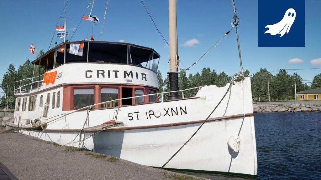 Höyrylaiva Tarjanne Näsijärvellä, skoottereita taustalla ja Näsinneula näkyvissä.