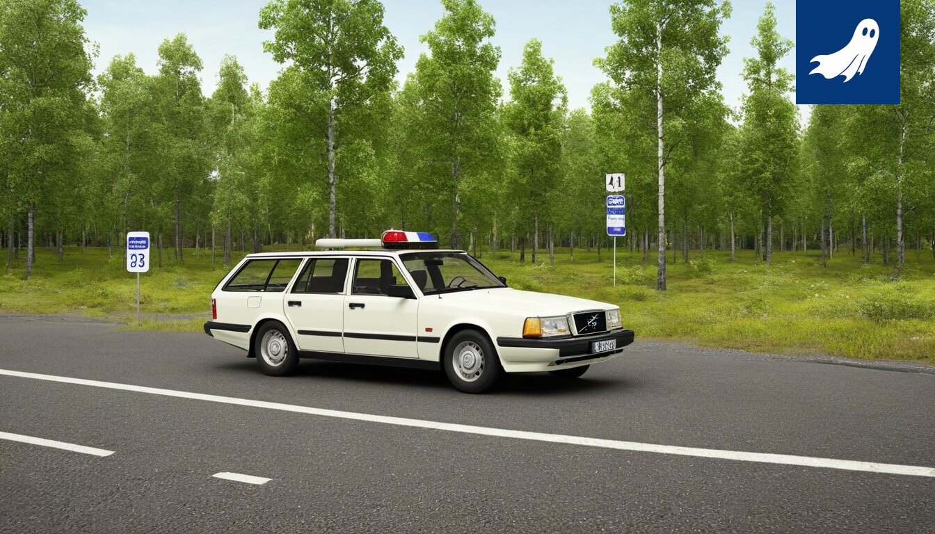 Robocop ohjaa liikennettä Hakametsän festarialueella, ihmiset ahtautuneina autoihin.