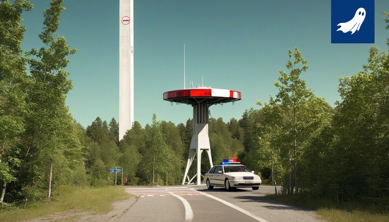 Näsinneulan laserhuippu valvoo Tampereen liikennettä dystooppisessa tilanteessa, jossa kansalaiset siirtyvät maan alle.