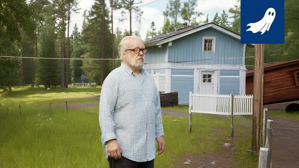 Urkin Piilopirtin paviljonki Pinsiössä, jossa Kekkosen algoritmi pyörii ja analysoi kansakunnan hyvinvointia.