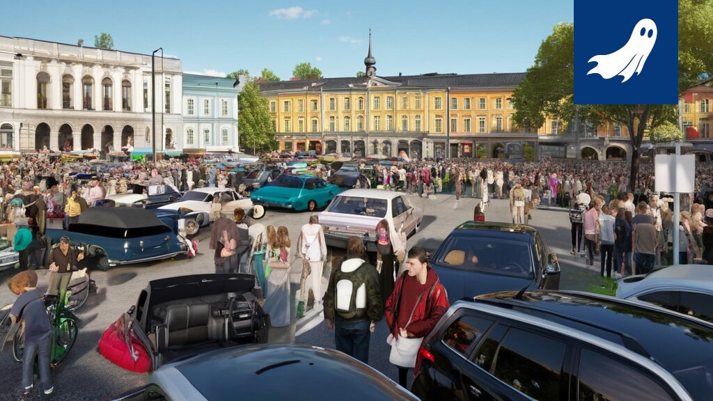 Kuva Tampereen Keskustorin peräkonttikirppiksestä, nyt digitaalisessa muodossa NFT-tokeneina.