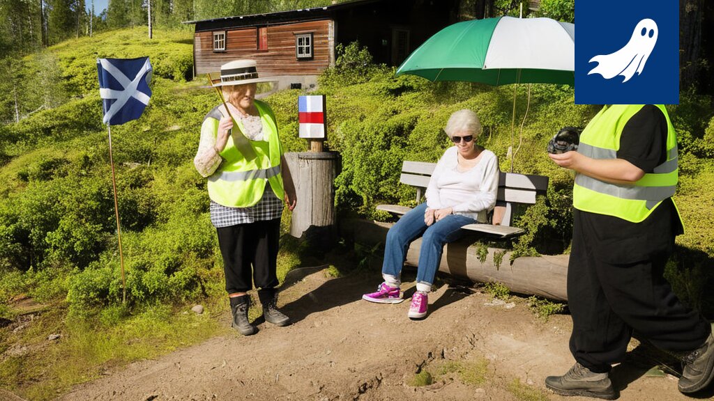Kuva Päijälän rallimetsästä, jossa näkyy TikTok-vaikuttajien autoja ja raivoissaan oleva äiti.