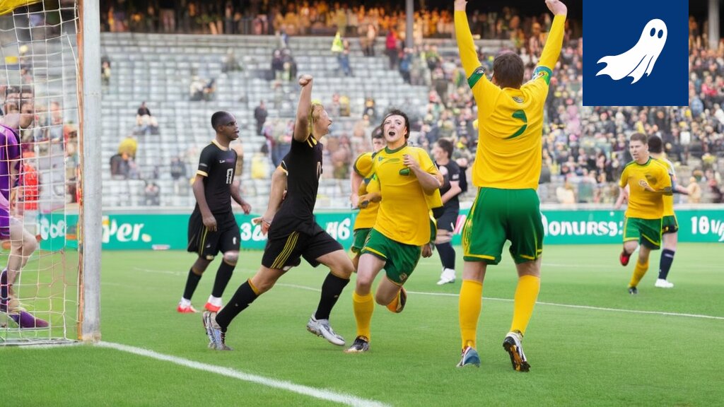 Vanha luokkakuva ysiluokkalaisista, joka on yhdistetty Ilveksen ja AC Oulun jalkapallo-otteluiden tuloksiin.