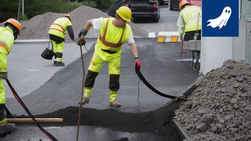 Robotti neuvottelee drone-mainosten levittämisestä ruuhkassa olevien autojen yläpuolella.