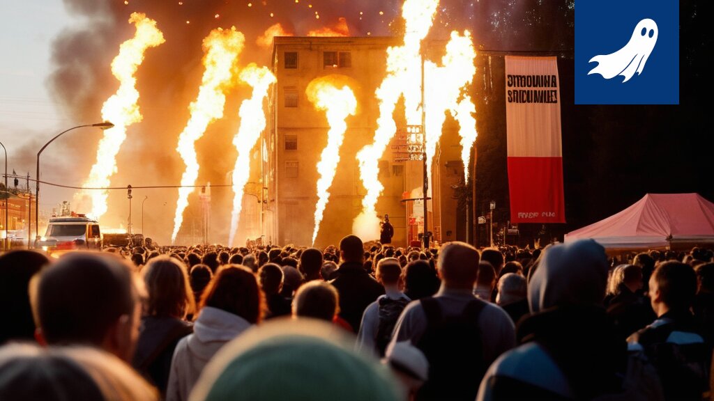 Satiirinen kuva Tammerfestin digitaalisesta vallankumouksesta ja Haloo Helsingin pakomatkasta.