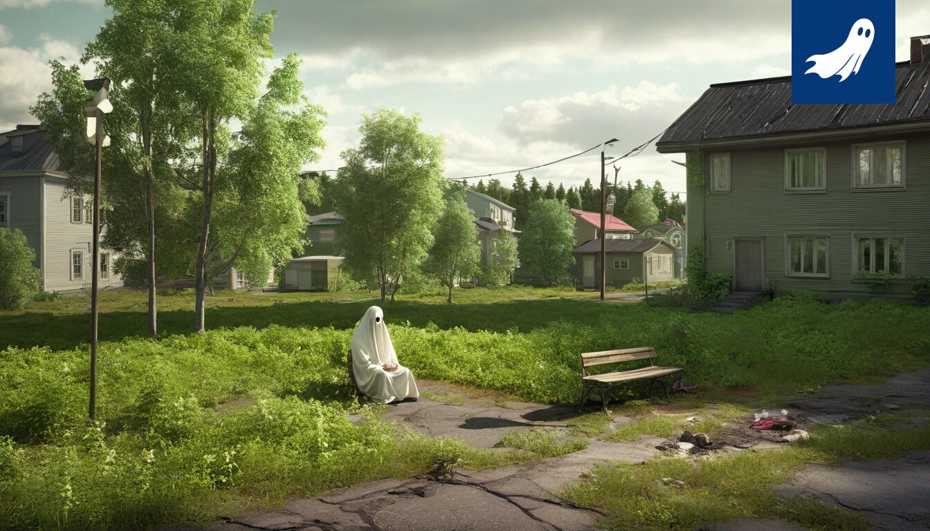 Sarjakuvamainen kuva Tampereen kaupungintalosta, jonka edessä on valtava kasa siipikastikepulloja.