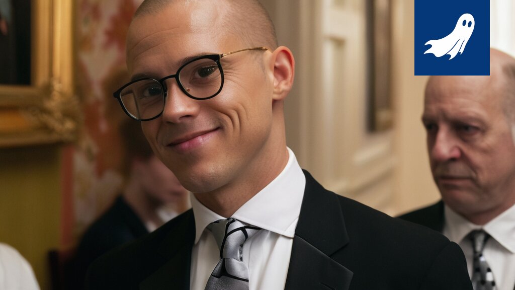 Presidentti Stubb kättelee hymyillen jääkiekkoilijaa Kultarannan tiluksilla, symboloiden uutta digitaalista liiketoimintamallia.
