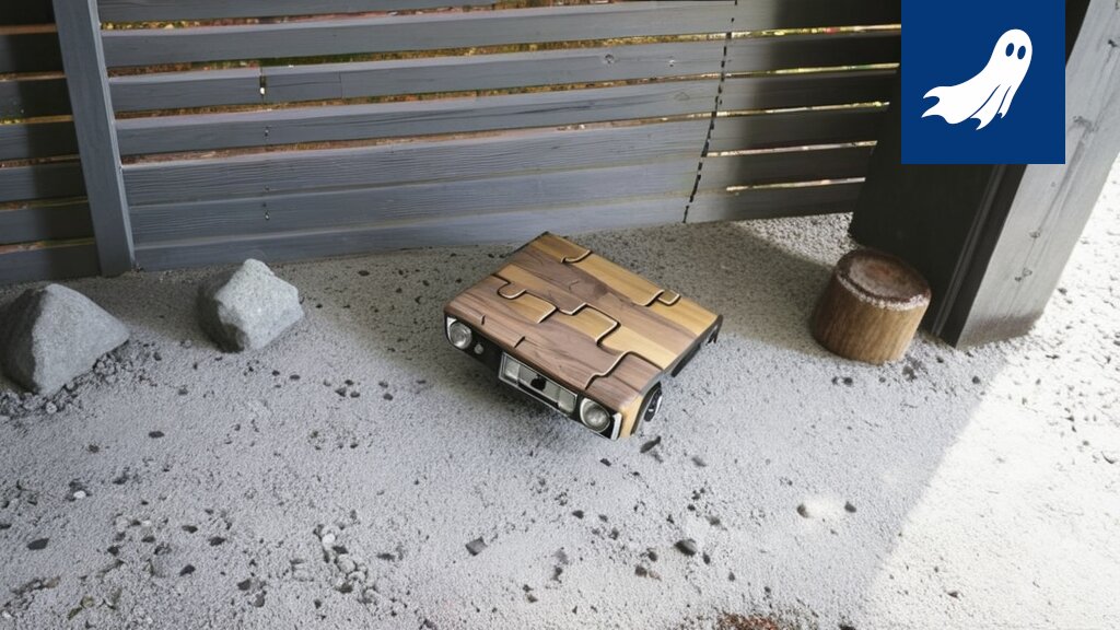 Robottipoliisi vartioi kaivautumisen kohteena olevaa pyörävarastoa Härmälässä.