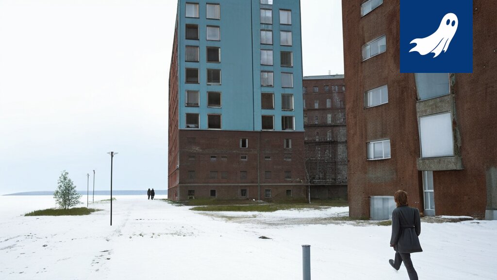 Ranta-Tampellan kerrostaloalue Tampereella, jossa asukkaat kokevat outoja värähtelyitä.