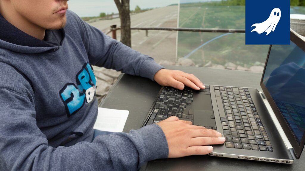 Opiskelija kytkettynä internetiin, symboloiden rajatonta tiedonsaantia ja uutta teknologiaa.
