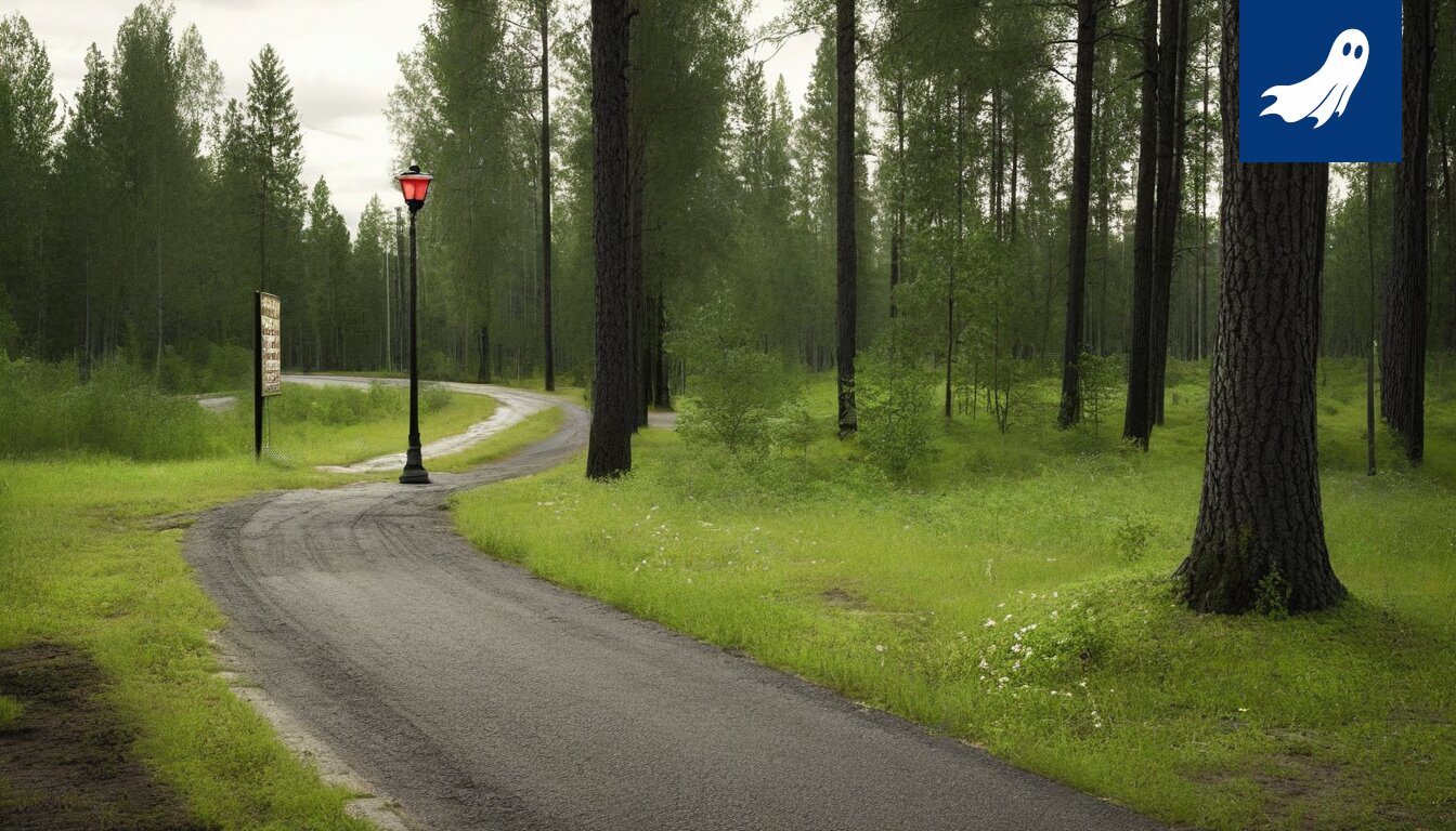 Kuva Pirunvuoresta Sastamalassa, jossa näkyy metsää ja mahdollisesti antenni tai radiolähetin.
