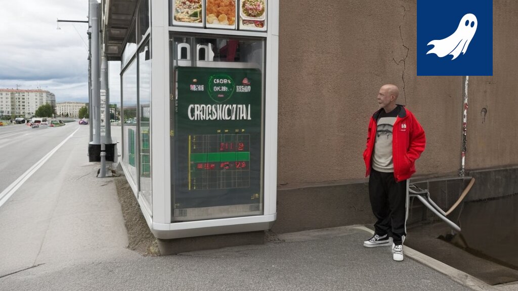 Pirkka Puhakan kellarikirpputorin sisäkuva täynnä käytettyjä tavaroita ja asiakkaita.