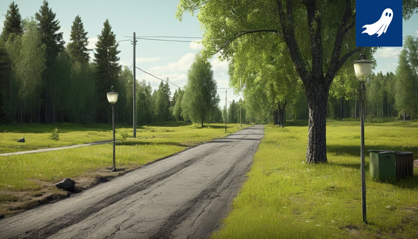 Savua nousee palaneesta tallista Ylöjärvellä, satiirisen uutisartikkelin kuvituskuva.