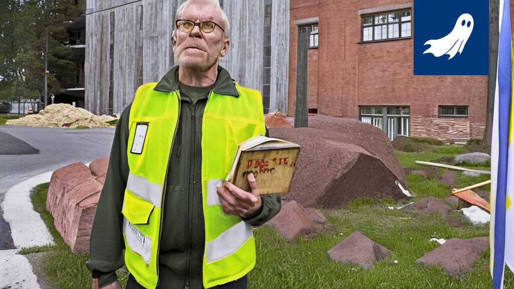 Kuva viiden kilon savitiilestä, joka symboloi Tampereen kaupungin epätavallista arvontaa ja kansalaisten ahdinkoa.