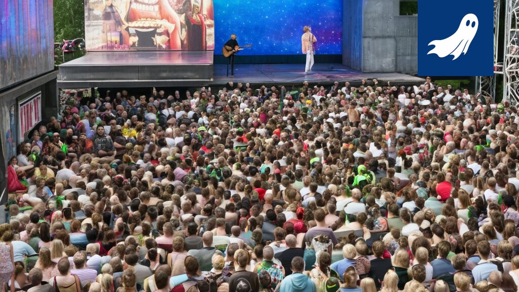 Pitkä jono Ratinan konserttialueella, ihmiset näyttävät kärsivän kuumasta ja janosta.