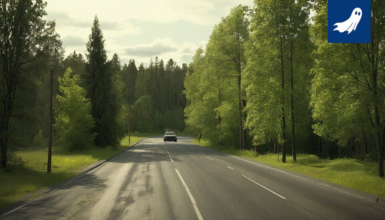 Pilapiirros tai kuva, joka esittää ihmistä istumassa pimeässä hymyillen, sähkölasku kädessä.