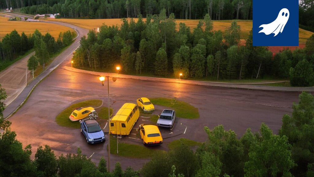 Valotaideteos 'Yltä & Alta' Pinsiössä, Nokialla, valaistuna yöllä.