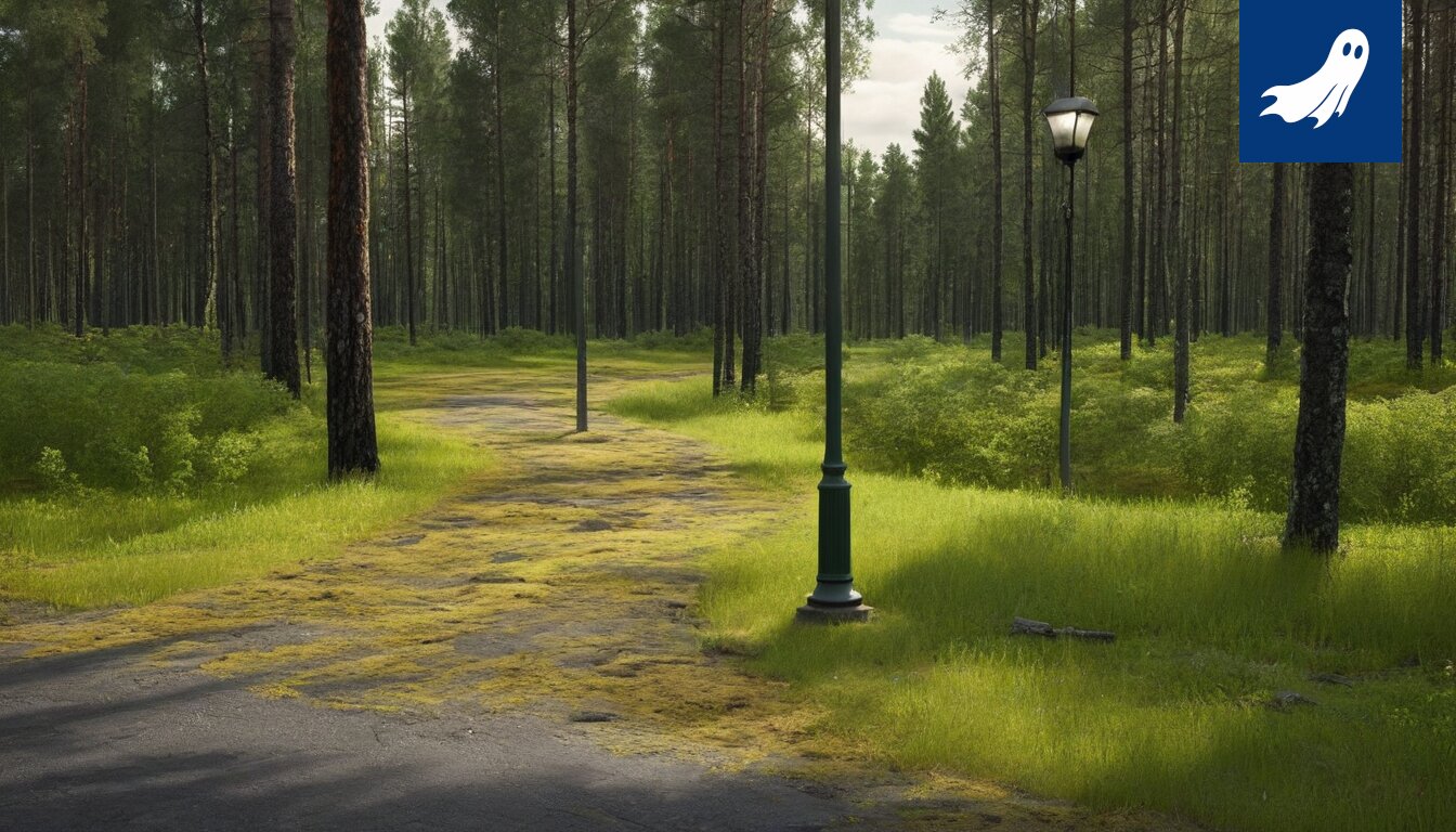 Kuva Synnytys Express -junasta, jonka ikkunoista näkyy auringonpimennys ja sisällä on modernia synnytyshuonetta muistuttava sisustus.