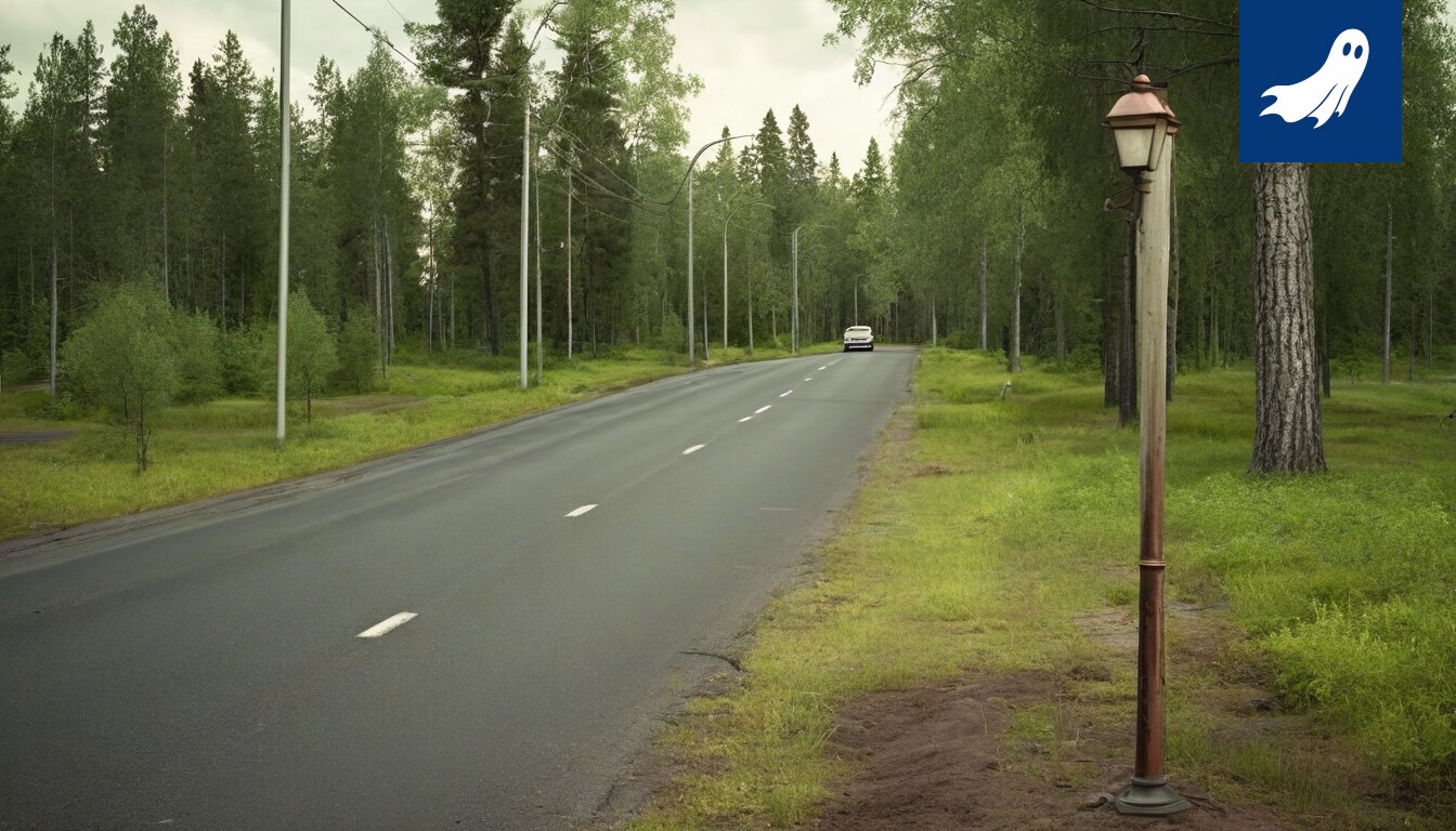 Kuva Tampereen hedelmäpuutarhasta, jossa näkyy runsaasti robotteja omenapuiden ympärillä.