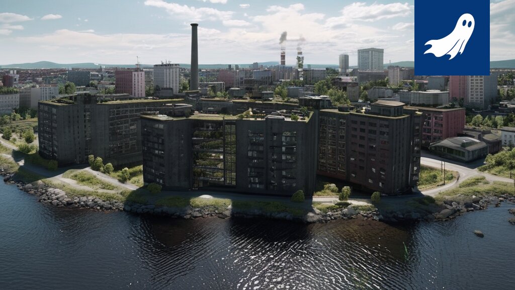 Sarjakuvamainen kuvaus Tampereen tulevaisuuden naapurustoista, joissa on selkeästi erotettavissa Osinkokortteleiden ja Kasvukortteleiden asukkaat.