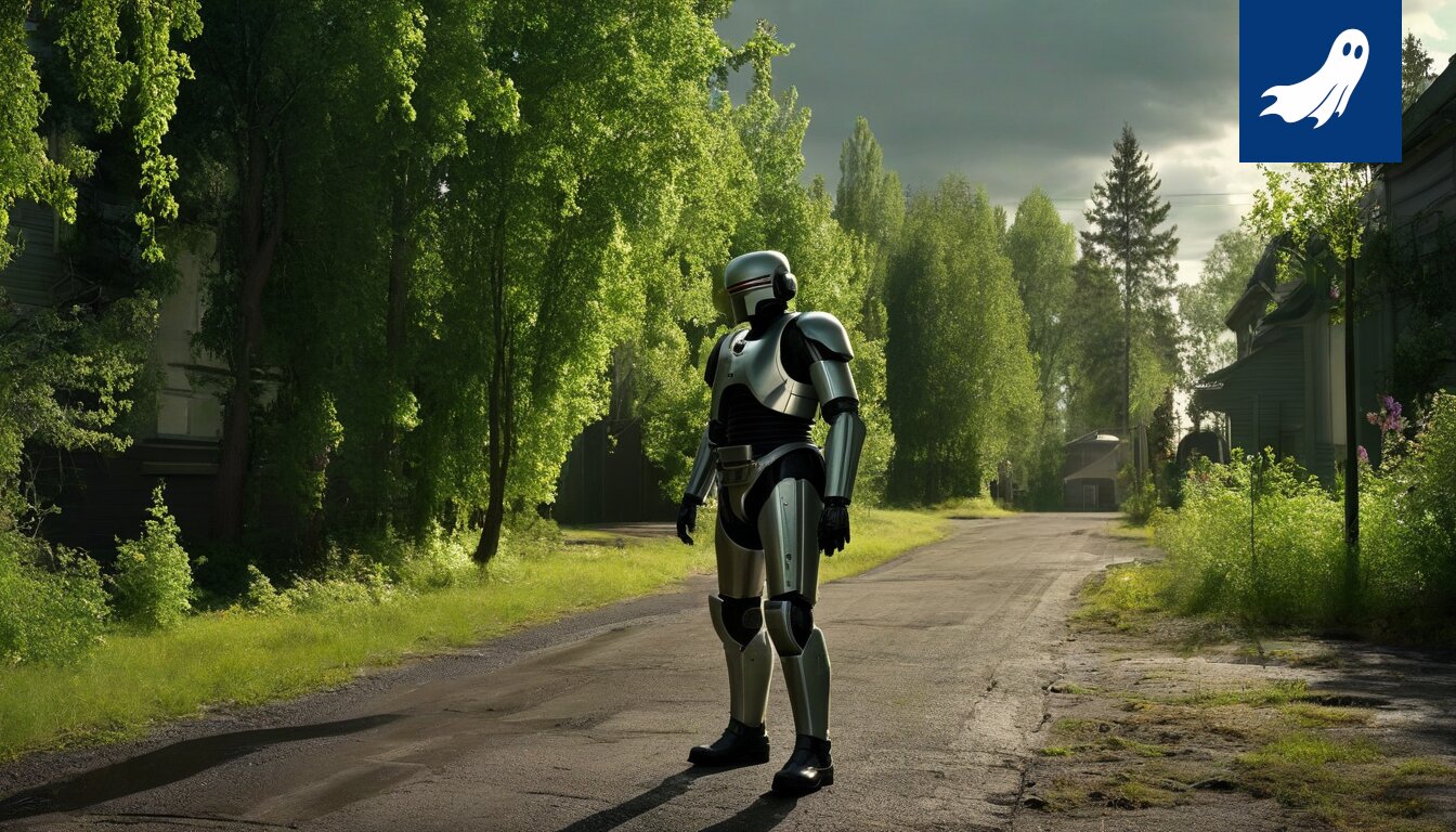 Robocop valvoo liikennettä Tampereen Hämeenkadulla ja jakaa sakkoja tiukasti.