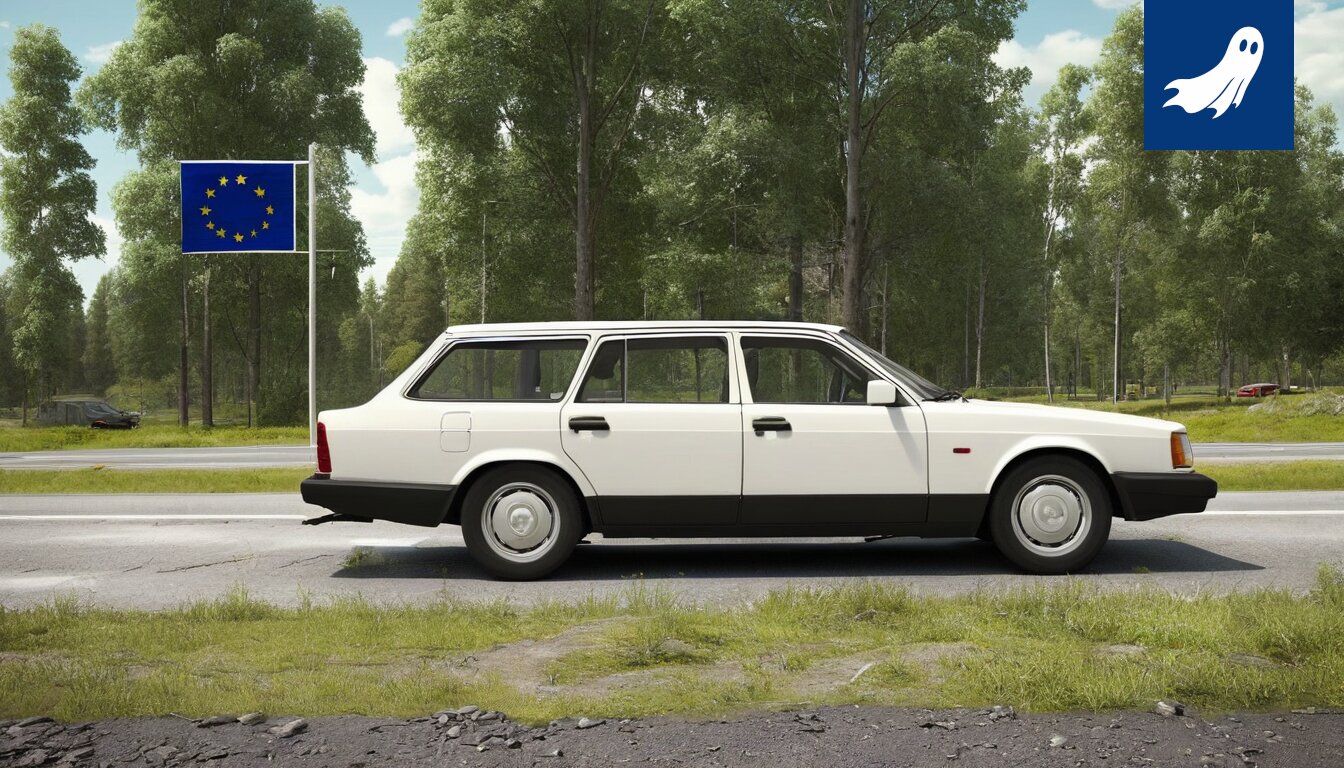 Sarjakuvamainen kuva Tampereen kaupungista, jossa robotit keräävät parkkimaksuja auringonpimennyksen aikana.