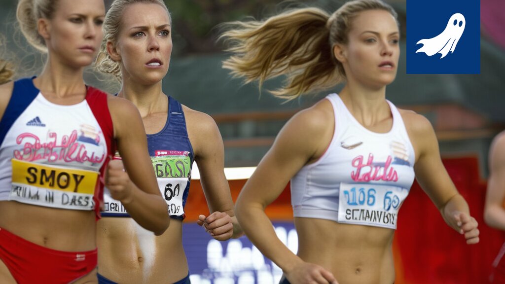 Ilona Mononen leijuu "Juoksupallossa" Alexander-stadionin yläpuolella, Birminghamin kaupunki taustalla.