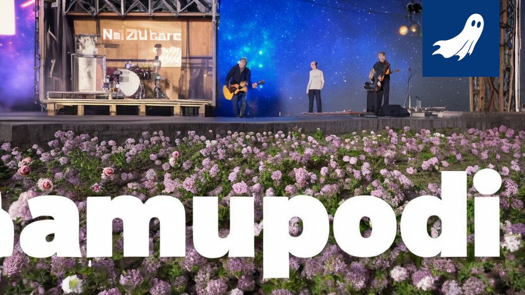 Sarjakuvamainen kuva Tampereen Ratinan stadionin pitkästä vessajonosta, jossa ihmiset maksavat kryptovaluutalla päästäkseen sisään.