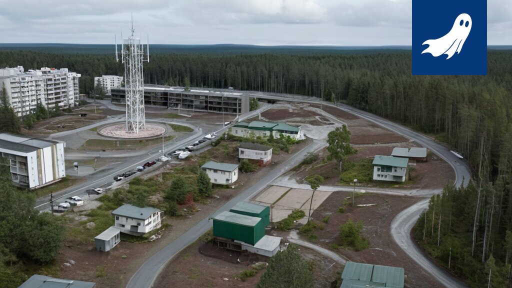 Sarjakuvamainen kuva pankinjohtajasta hymyilemässä hautakiven päällä, symboloiden asuntolainaa, joka jatkuu kuoleman jälkeen.