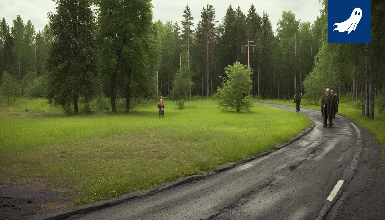 Luukkaansalmen silta Lappeenrannassa, jossa juoksijat maksavat tiemaksua ja Robocop valvoo järjestystä.