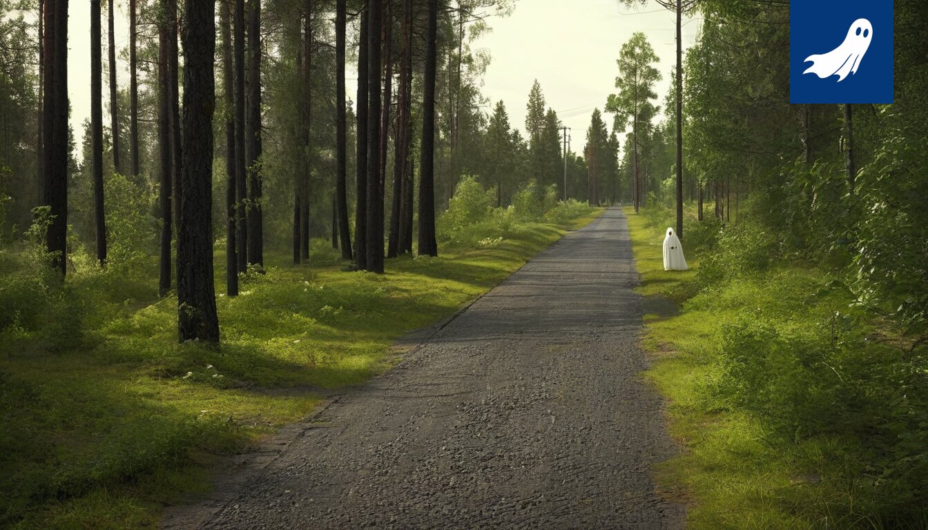 Sarjakuvamainen kuva Tammerkoskesta, jossa näkyy sekä Näsijärven lasku että Etnan tulivuori taustalla.