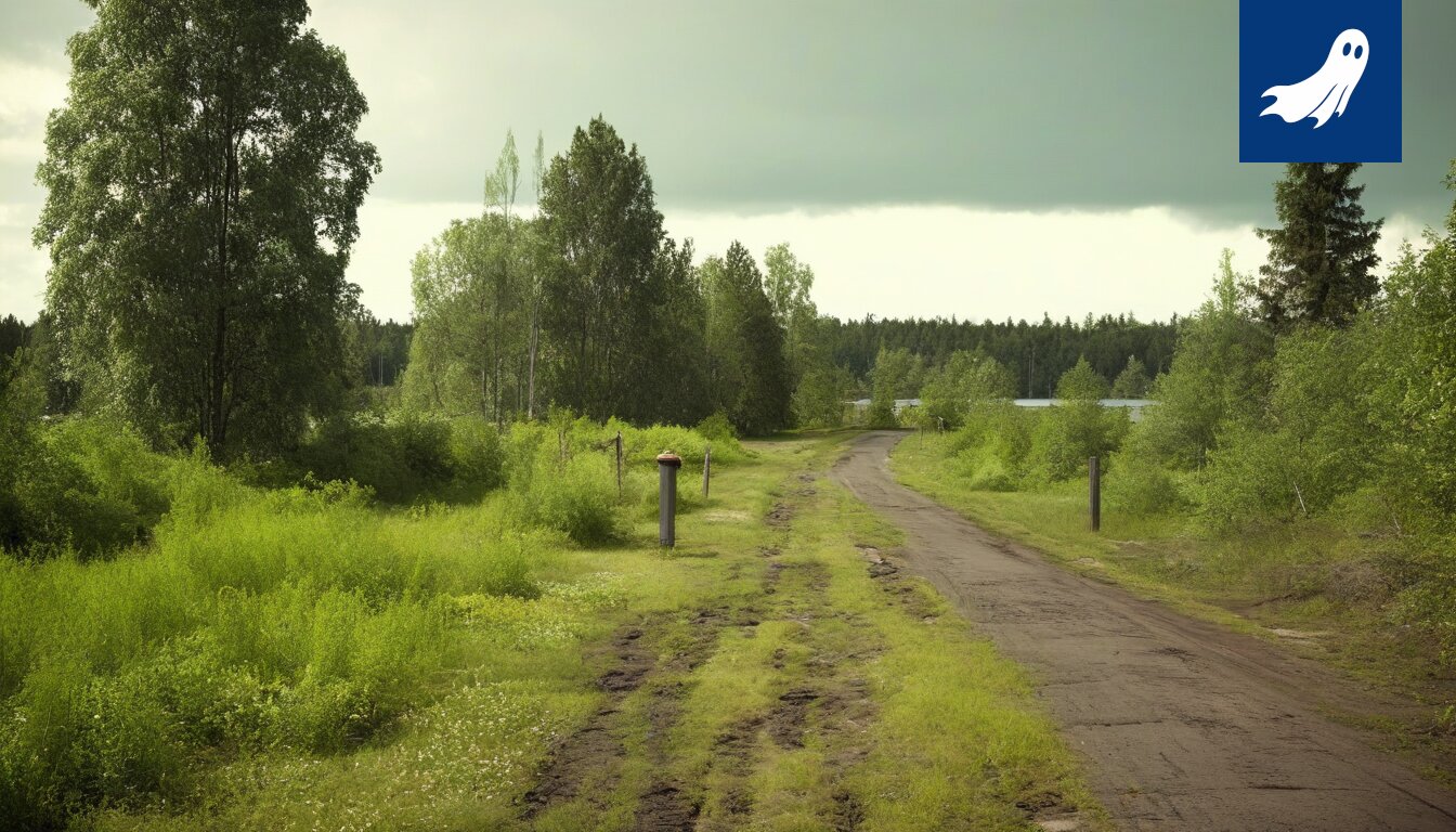 Kuva visasta, jossa näkyy luonnonkiviä ja robottien hahmoja, symboloiden absurdia uutisointia.