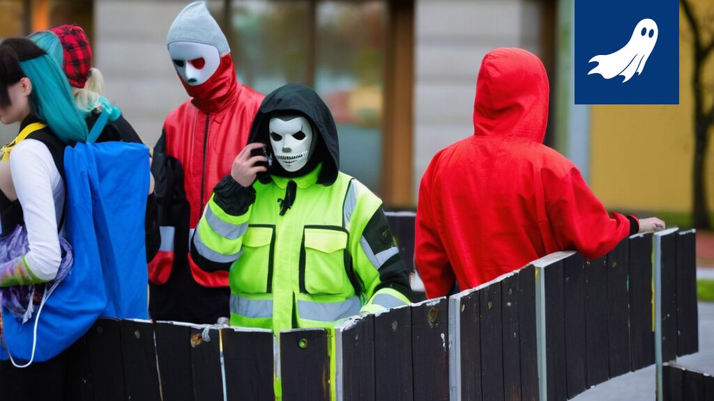 Abiturientit epätavallisissa ja tulkinnanvaraisissa naamioissa Tampereen penkkareissa.