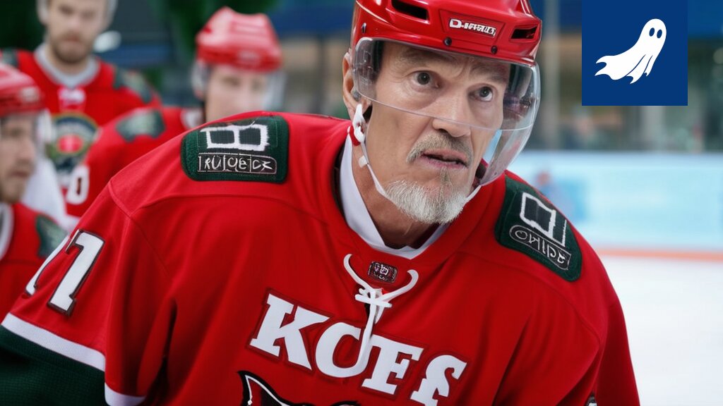 HIFK:n logo yhdistettynä digitaaliseen metaversumi-grafiikkaan, symboloiden seuran uutta digitaalista strategiaa.