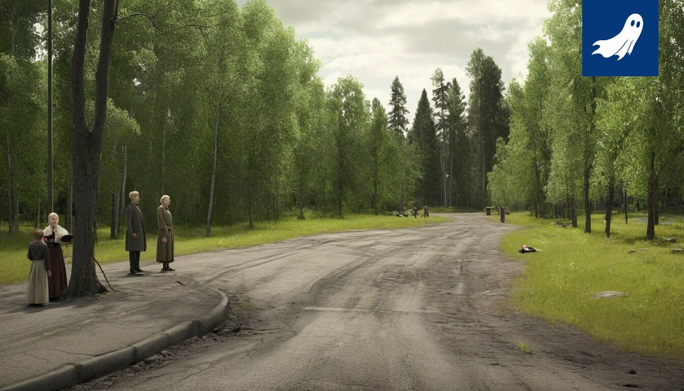 Kuva Anton Väisäsestä thainyrkkeilykehässä robottivalvojien ja yleisön edessä.