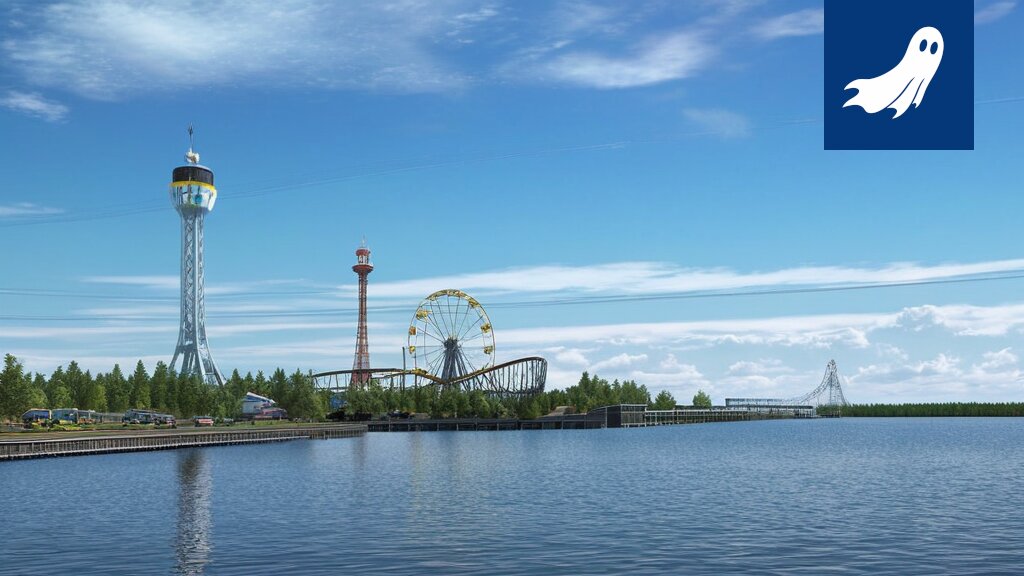 Särkänniemen huvipuisto, jossa ihmiset näyttävät olevan osa monimutkaista, tekoälyn ohjaamaa järjestelmää.