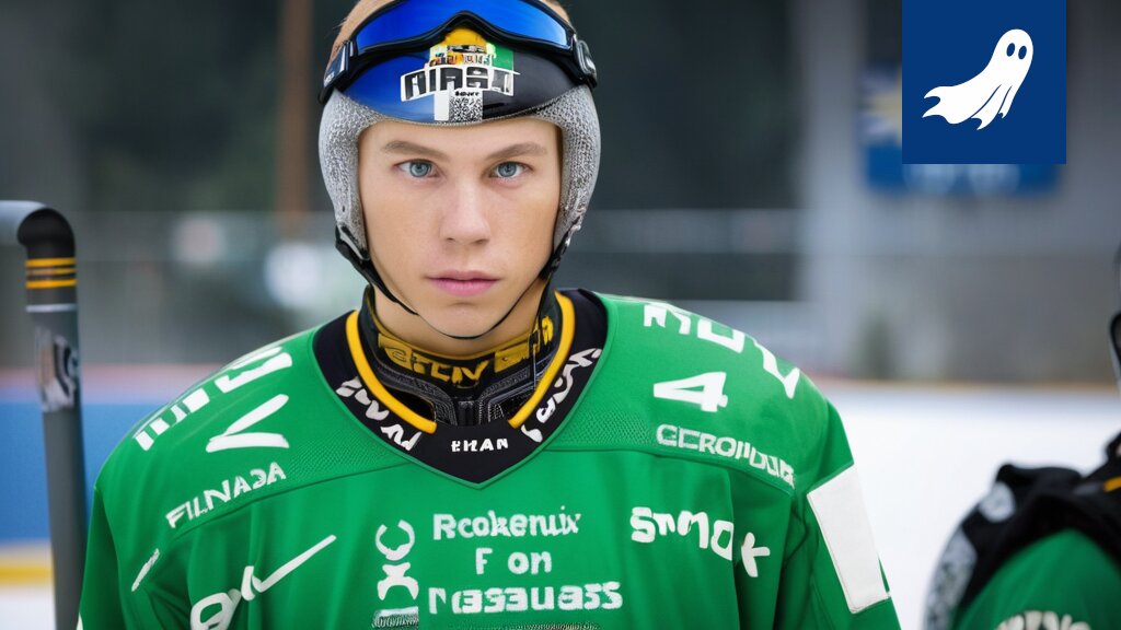 Jääkiekkoilija Sebastian Soini juhlii hattutemppuaan, ja TikTok-haasteen osallistujat yrittävät toistaa temppua epäonnistuneesti.