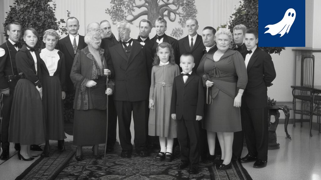 Satiirinen kuva presidenttien perheistä ja Näsinneulan valvontakameroiden yhteydestä.