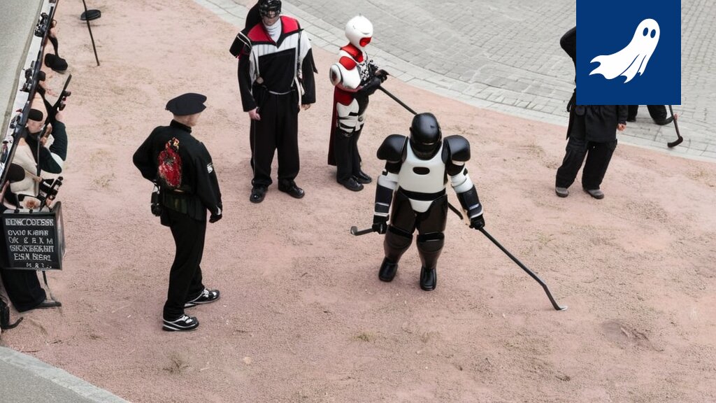 Robocop-valvontayksikkö vartioi pesäpallostadionia ja aiheuttaa hämmennystä tiukalla sääntöjen tulkinnallaan.