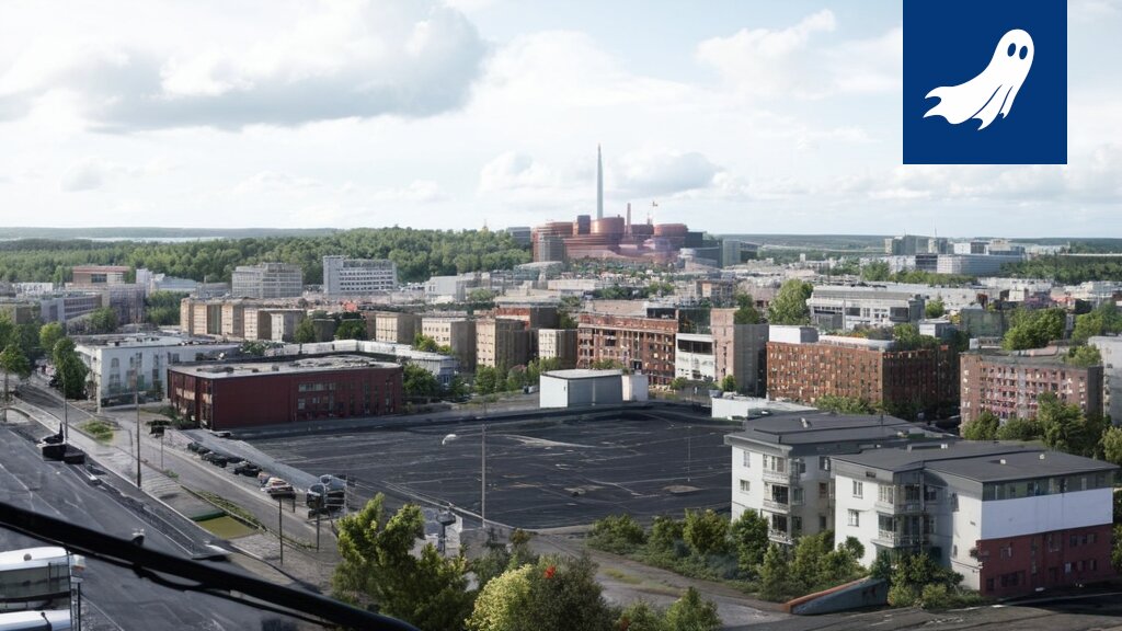 Pyynikin kerrostaloja esittävä kuva, jossa korostuu niiden digitaalinen potentiaali ja NFT-arvo.