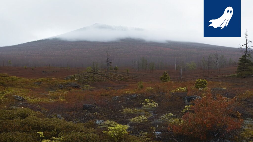 Sarjakuvamainen kuva Metsähallituksen logosta osakkeiden ja metsän keskellä, symboloiden luonnon muuttamista osakeyhtiöksi.